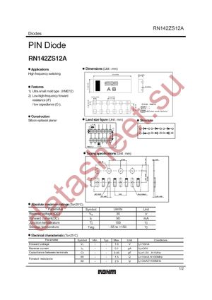 RN142ZS12ATE61 datasheet  
